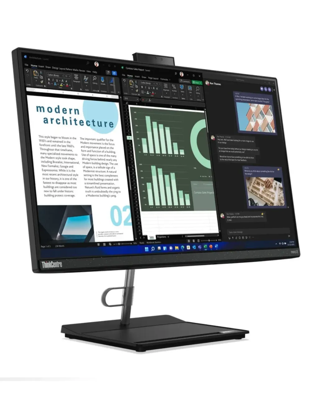 Lenovo ThinkCentre Neo 30a 22 All-in-One – i5-1240P – 4GB RAM – 256GB SSD – 21.5" FHD Display – FreeDOS