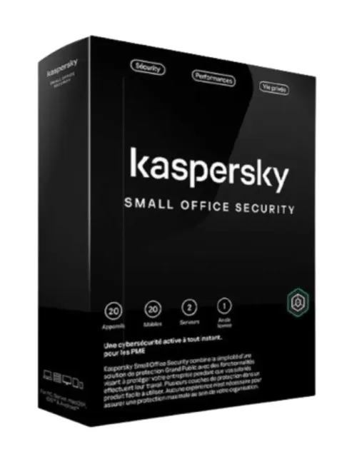 برنامج Kaspersky Small Office Security – 20 جهاز + 2 خوادم – سعر المغرب