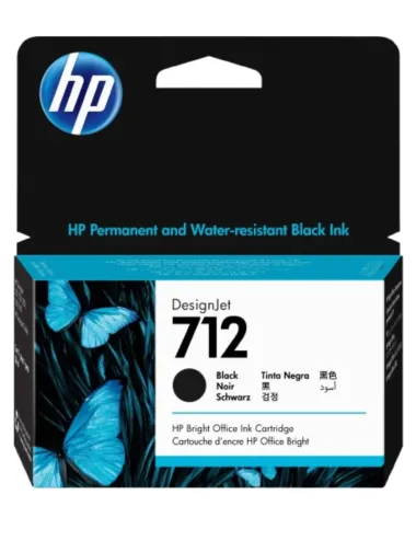 خرطوشة حبر سوداء HP 712 سعة 38 مل لأجهزة الرسم T630/T230
