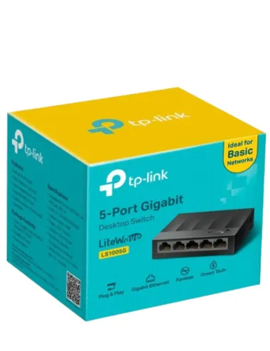سويتش شبكة TP-Link ‏5 منافذ جيجابت – توصيل وتشغيل – المرجع LS1005G