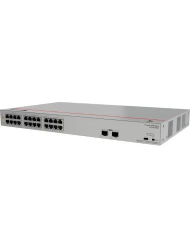 HUAWEI S110-24LP2SR Switch – 24×10/100/1000BASE-T ports – 2×GE SFP ports – PoE+ – AC power – Ref. 98012198