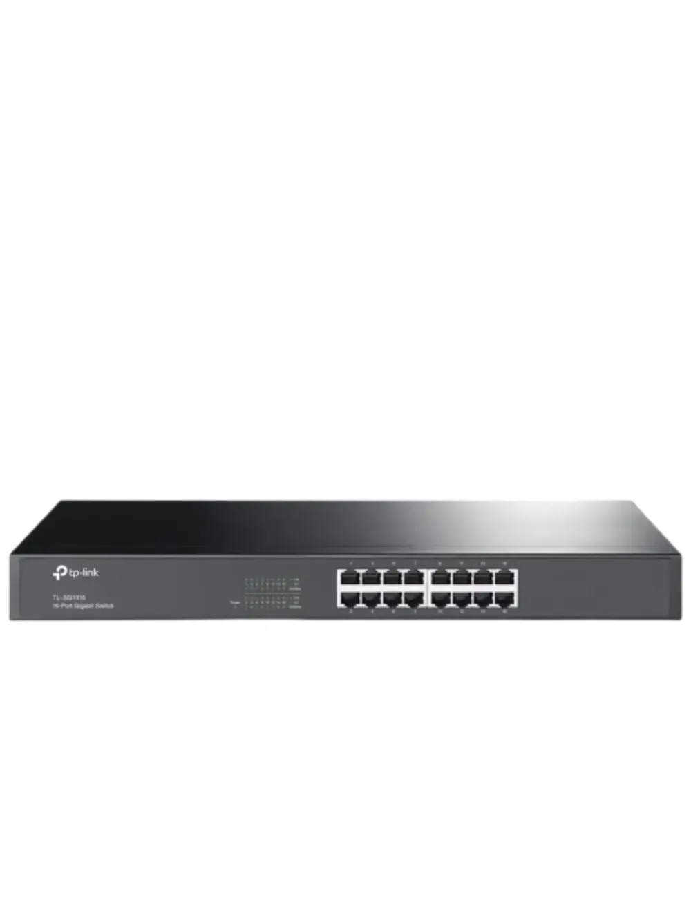 سويتش TP-Link ‏16 منفذ جيجابت – قابل للتثبيت في رف 1U ‏19 بوصة – المرجع TL-SG1016