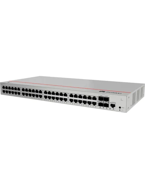 Switch Huawei S310-48P4X – 48 ports Gigabit PoE+ – 4 ports 10GE SFP+ – Alimentation AC intégrée – Réf. 98012385