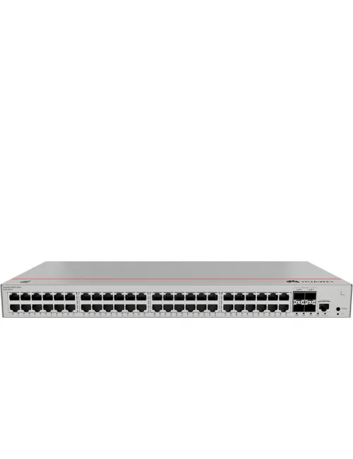 Switch Huawei S310-48P4X – 48 ports Gigabit PoE+ – 4 ports 10GE SFP+ – Alimentation AC intégrée – Réf. 98012385