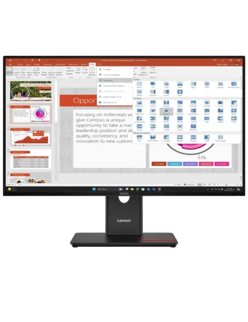 شاشة كمبيوتر مسطحة لينوفو ThinkVision T27-40 مقاس 27 بوصة – المرجع 64A5MAT6EU