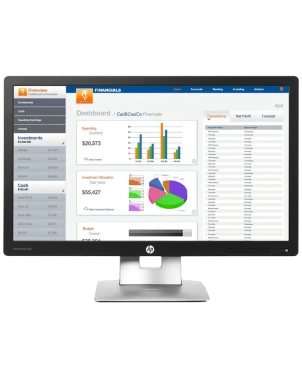 شاشة كمبيوتر HP EliteDisplay E232 مقاس 23 بوصة – المرجع M1N98AA