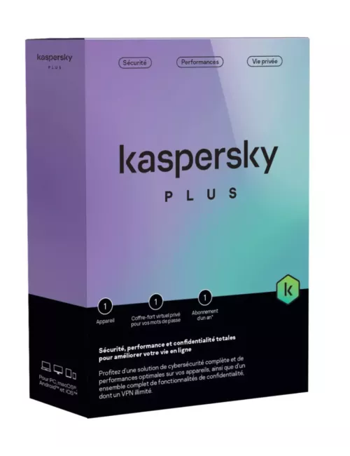 Kaspersky Plus - 1 Device / 1 Year | Security, VPN, Password Manager