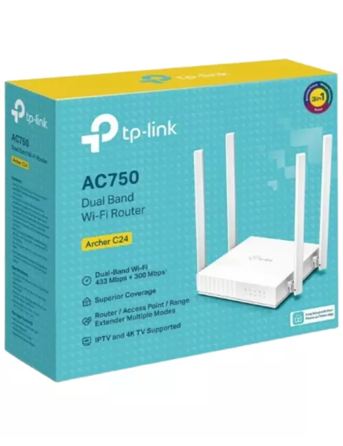 TP-Link Archer C24 – AC750 Dual-Band Wi-Fi Access Point – Repeater