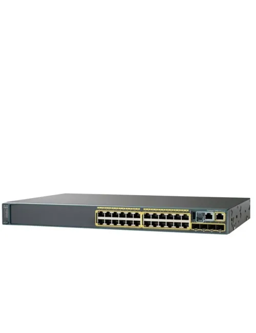 Switch Cisco Catalyst 2960-X 24 ports Gigabit PoE+ 370W, 2 x SFP+ 10G, LAN Base – Réf. WS-C2960X-24PD-L