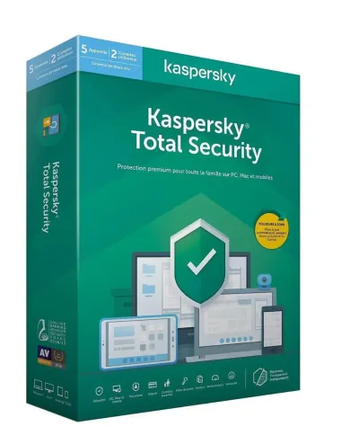 Logiciel Antivirus Kaspersky Total Security – 5 Appareils – 1 An – Réf. KL19498BEFS-20MAG