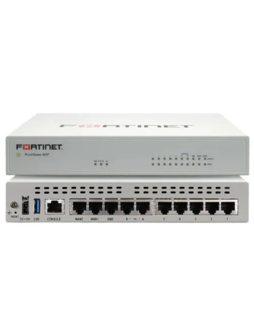 Fortinet FortiGate – Pare-feu Professionnel Modèle 60F avec Licence 1 an FortiCare Premium + FortiGuard UTP