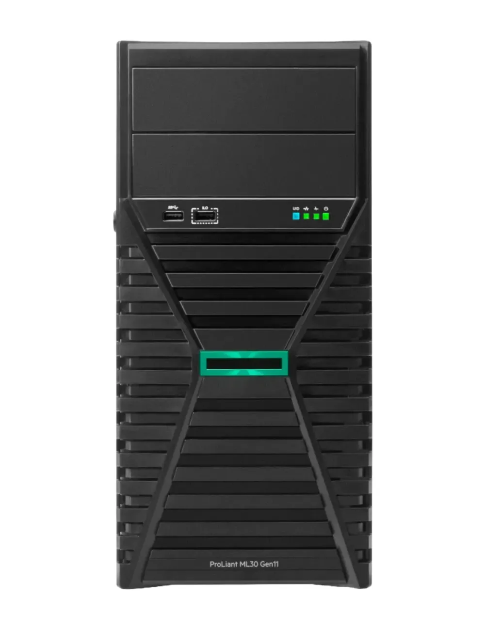HPE ML30G11 8SFF Server–Intel Xeon E-2436 2.9GHz 6-core–16 GB RAM–SATA RAID VROC–4 × 1GbE BCM5719–800W PSU–Ref. P65096-421