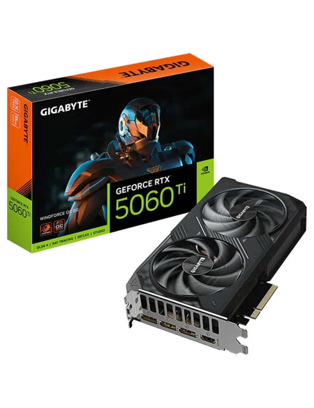 Carte Graphique Gigabyte GeForce RTX 5060 Ti WINDFORCE OC 8G – Réf. 4719331356057