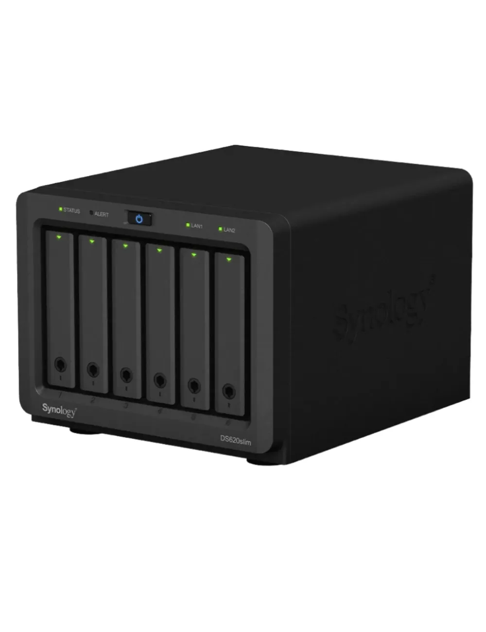 Synology DS620slim TWR Server – Intel J3355 2-core 2.0 GHz – 2 GB RAM – RAID Software – Ref. DS620slim