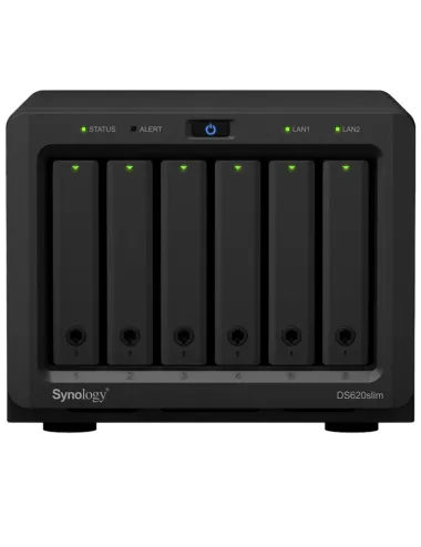 Synology DS620slim TWR Server – Intel J3355 2-core 2.0 GHz – 2 GB RAM – RAID Software – Ref. DS620slim