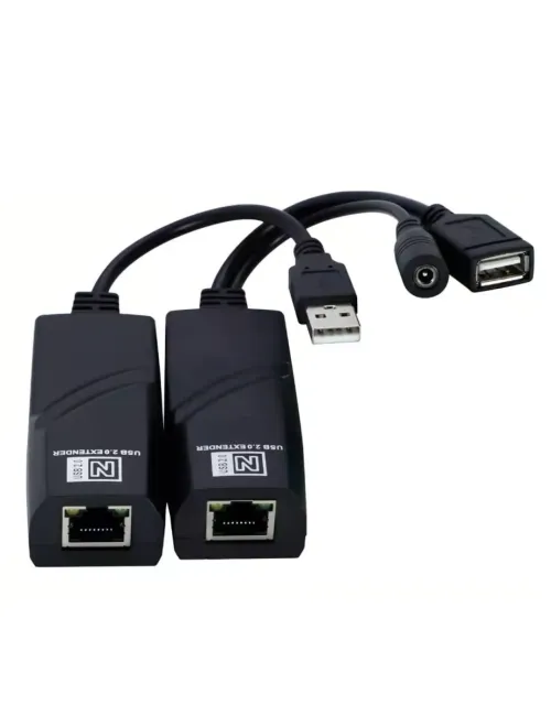 USB to RJ45 2.0 Extender – 100M Long Distance Connection