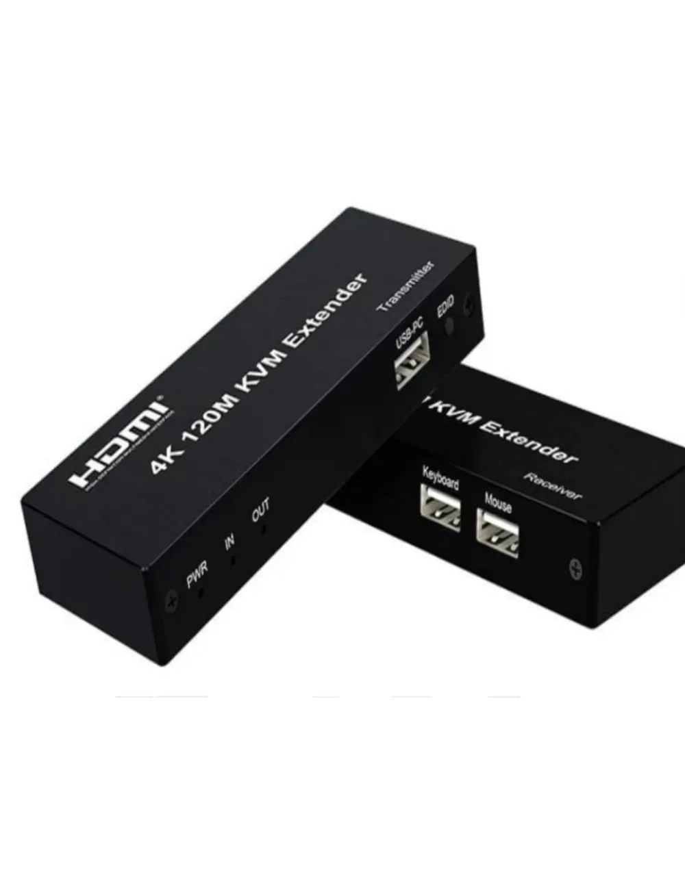 موسع HDMI KVM بدقة 4K – مسافة 120 متر – Gearmania