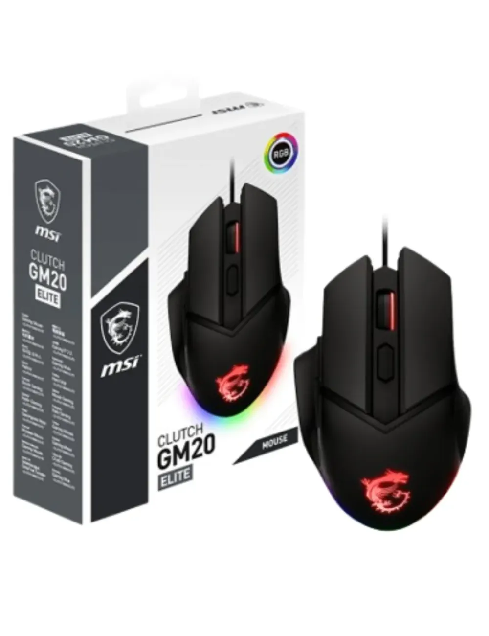 Souris gaming MSI CLUTCH GM20 ELITE – MSI_S12-0400D00-C54