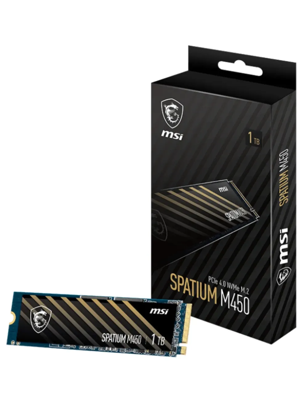 قرص صلب MSI SPATIUM M450 – PCIe 4.0 NVMe M.2 – سعة 1 تيرابايت – MSI_S78-440L980-P83